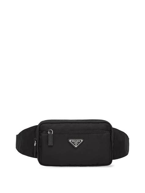 prada logo leather belt|prada belt with pouch.